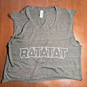THE TRACK AMERICAN APPAREL RATATAT CROP TEE